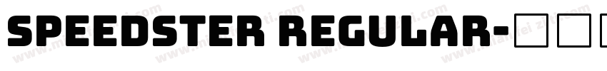 Speedster Regular字体转换